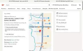 Walgreens of Bothell website