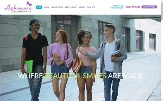 Ashmore Orthodontics website