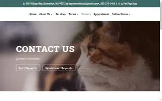 Bayview Veterinary Hospital website