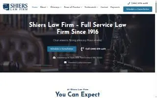 Shiers Law Firm LLP of Bremerton website