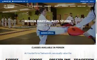 Counterforce Taekwondo Burien website