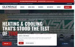 Glendale Heating & Air Conditioning website