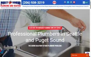 Puget Sound Plumbing & Heating website