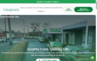Serenity Senior Care LLC website