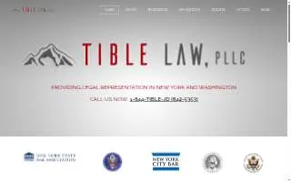 Tible Law, PLLC website