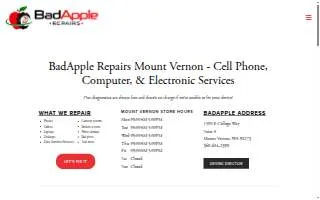 BadApple Repairs website