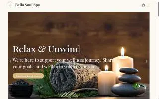 Bella Soul Spa of Burlington website