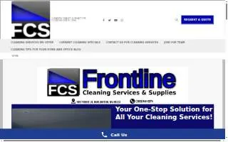 Frontline Cleaning Services of Burlington website