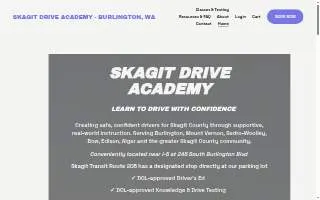 Skagit Drive Academy website