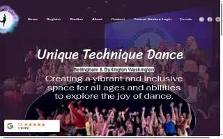 Unique Technique Dance Studio Skagit of Burlington website