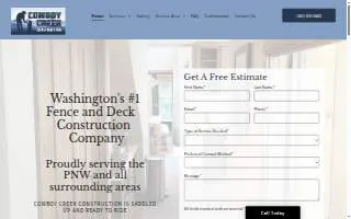 Cowboy Creek Construction website