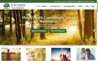 Lacamas Counseling website