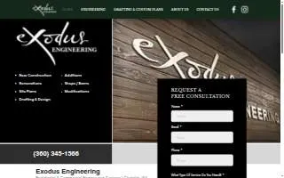 Exodus Engineering website