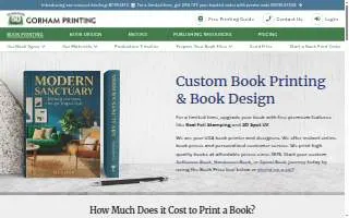 Gorham Printing website