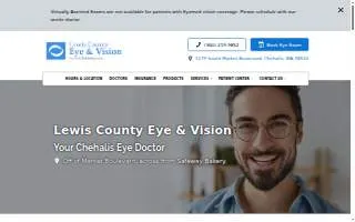 Lewis County Eye & Vision website