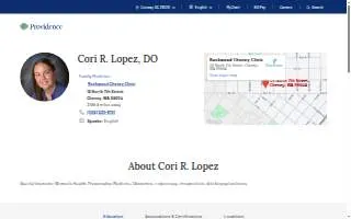 Cori Lopez, DO website