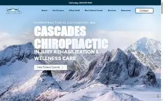 Cascades Chiropractic- Advanced Spinal Care website