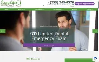 Complete Dental Care of Covington website