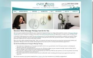 Evergreen Massage Therapy Covington website