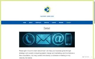 Clare Parfitt Graphic Design website