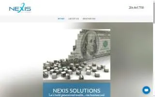 Nexis Solutions website
