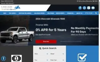 Cascade Autocenter website