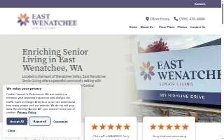 East Wenatchee Senior Living website
