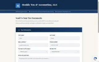 Henkle Tax & Accounting, LLC website