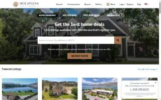 Nick McLean Real Estate Group of East Wenatchee website