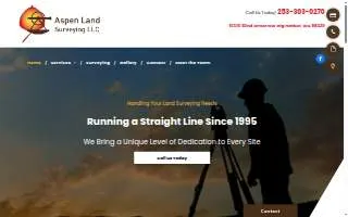 Aspen Land Surveying LLC website