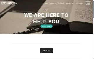 Hammermaster Law Offices website