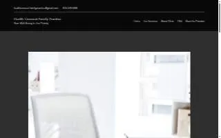 Health Connect Family Practice website
