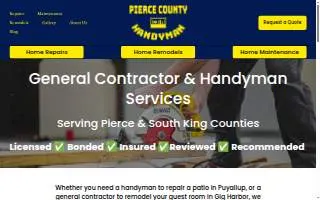 Pierce County Handyman of Edgewood website