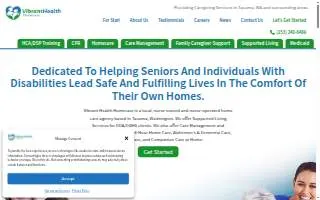 Vibrant Health Homecare of Edgewood website