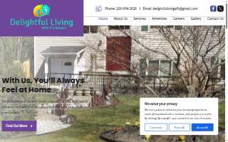 Delightful Living AFH of Edmonds website