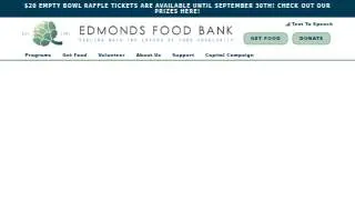 Edmonds Food Bank website