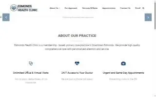 Edmonds Health Clinic website