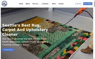 Fuzzy Wuzzy Rug Cleaning Company of Edmonds website