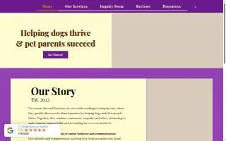 Golden Boy Dog Training website