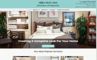 Interiors of Edmonds website
