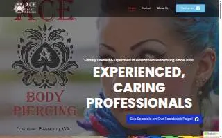 Ace Body Piercing website