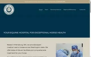 Central Washington Equine Hospital website
