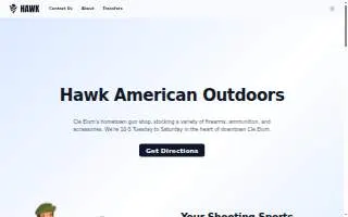 Hawk American Outdoors website