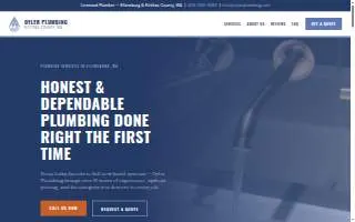 Oyler Plumbing website