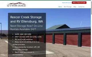 Reecer Creek Storage and RV website