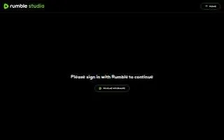 Rumble Interiors website