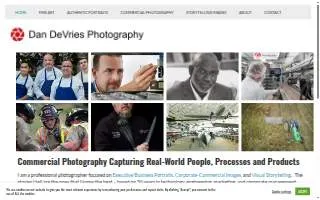 Dan DeVries Photography website