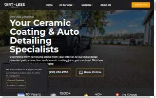 Dirt-Less Detailing website