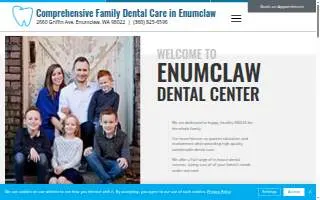 Enumclaw Dental Center website