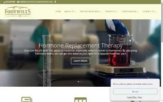 Foothills Compounding Pharmacy website